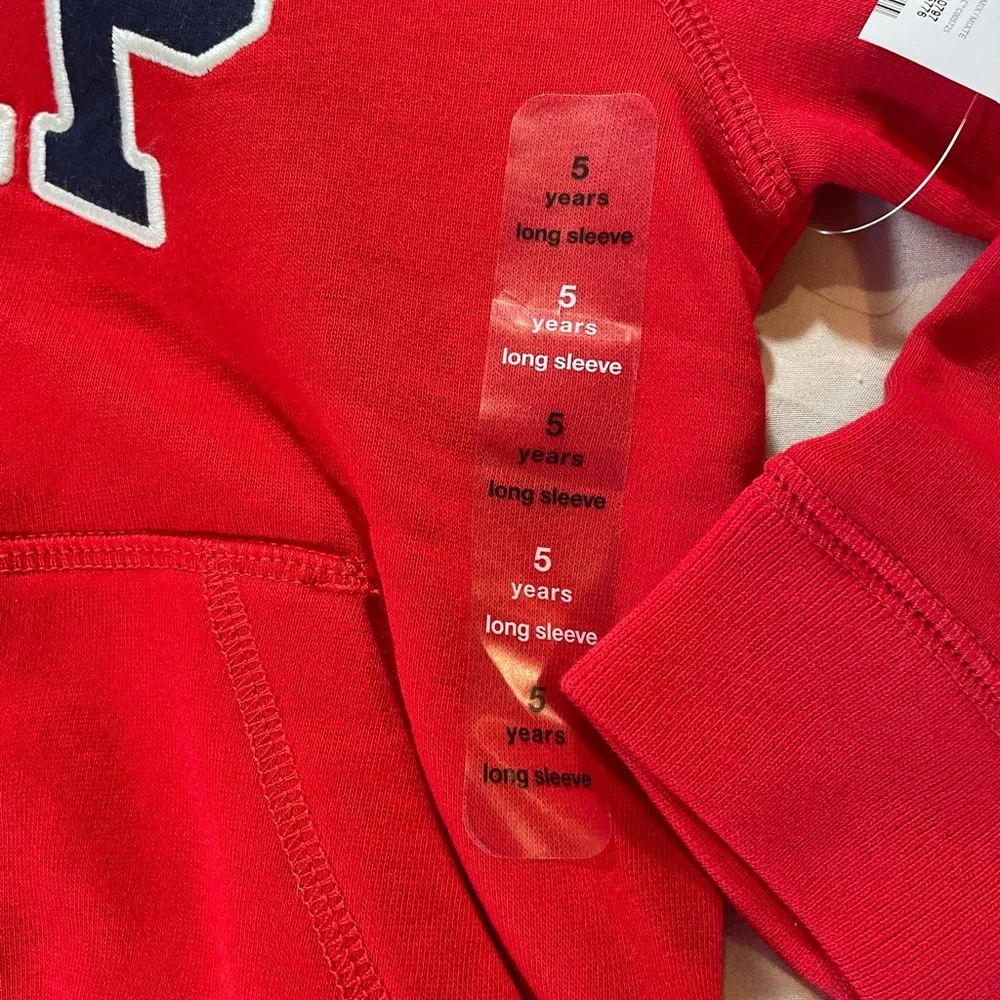 GAP Kids‎ Red Full Zip Hoodie, NWT, Size 5
